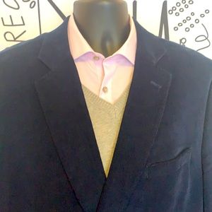 52R mens navy corduroy blazer